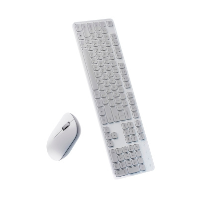 Клавиатура и мышка беспроводная Xiaomi Mijia Wireless Set 3 Deep Space (WXJS03YM) White RU